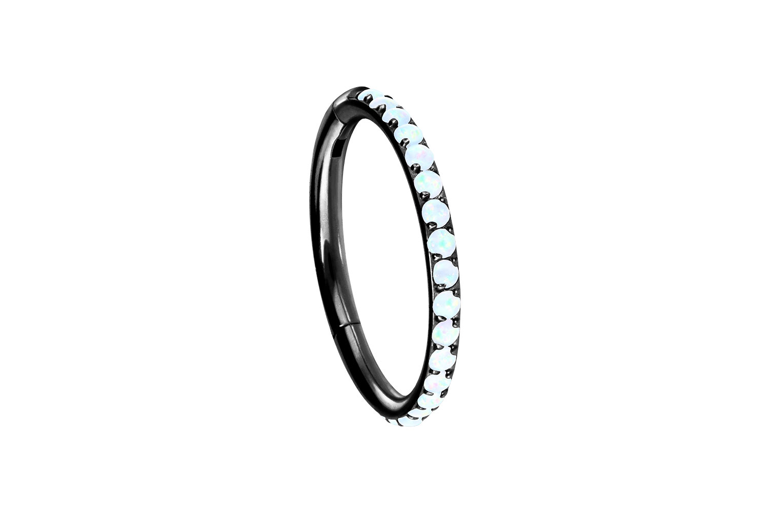 Titan Segmentring Clicker Piercing SYNTHETISCHE OPALE